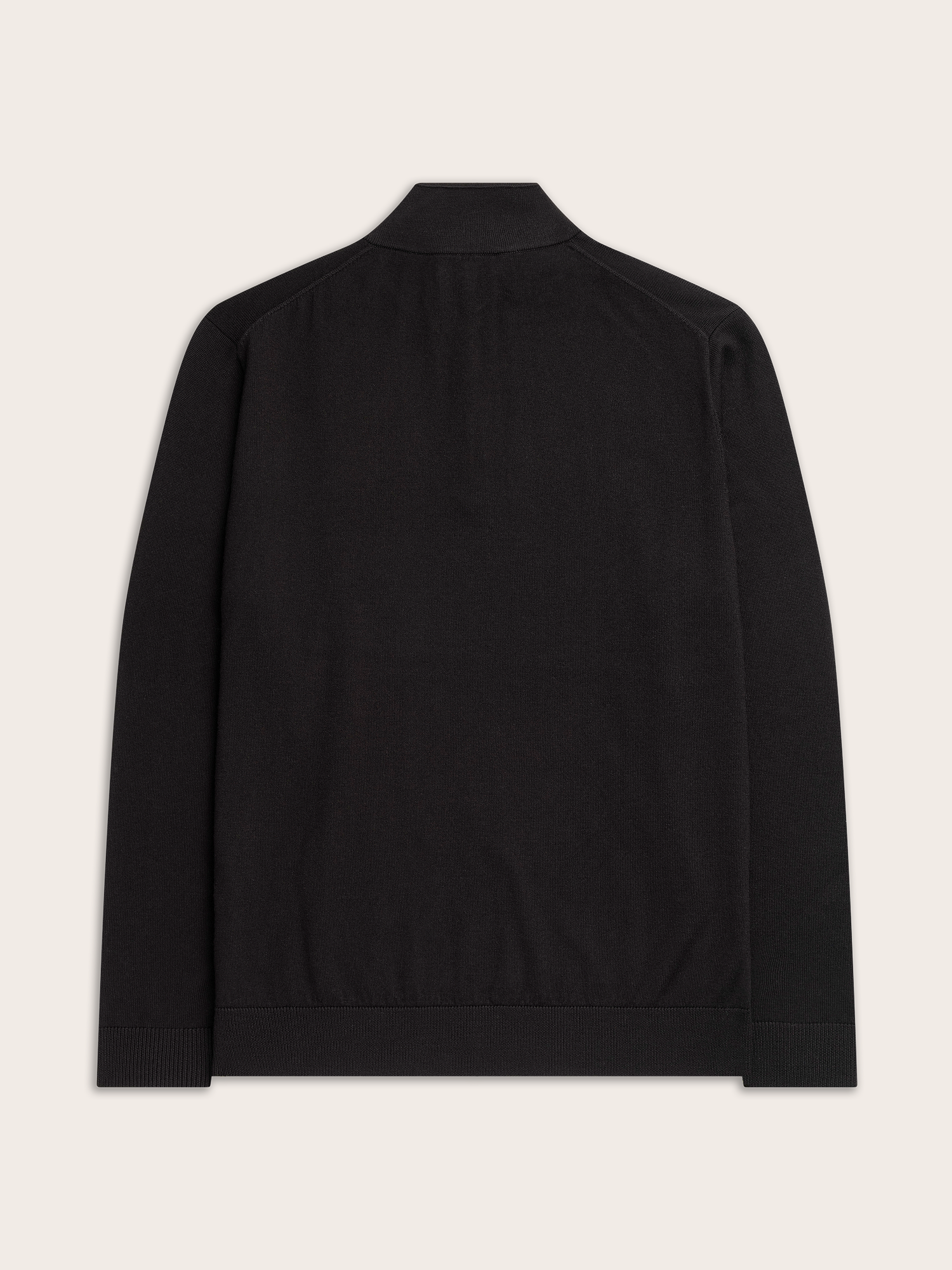 Black ¼ Zip Sweater | The Black Tux