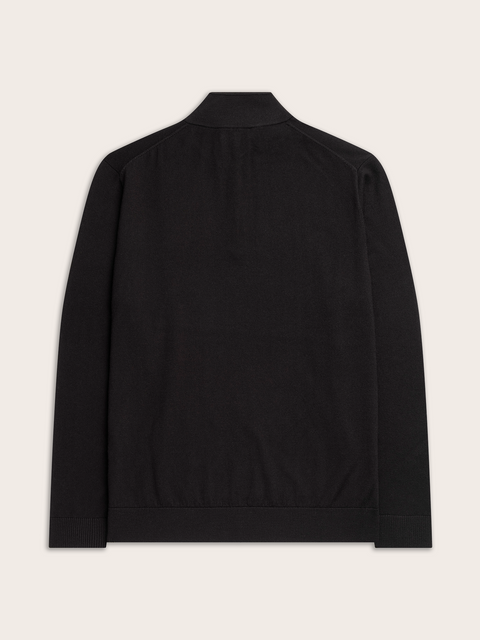 Black ¼ Zip Sweater