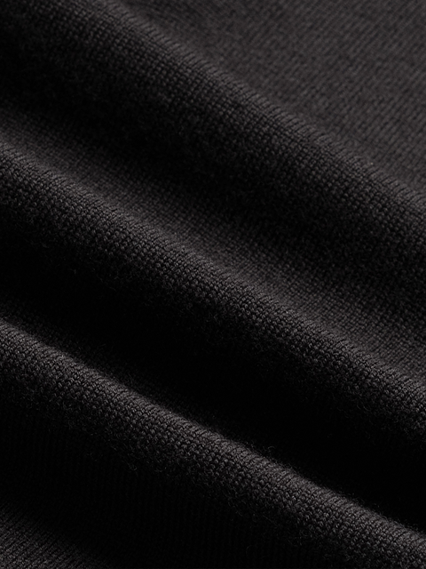 Black ¼ Zip Sweater