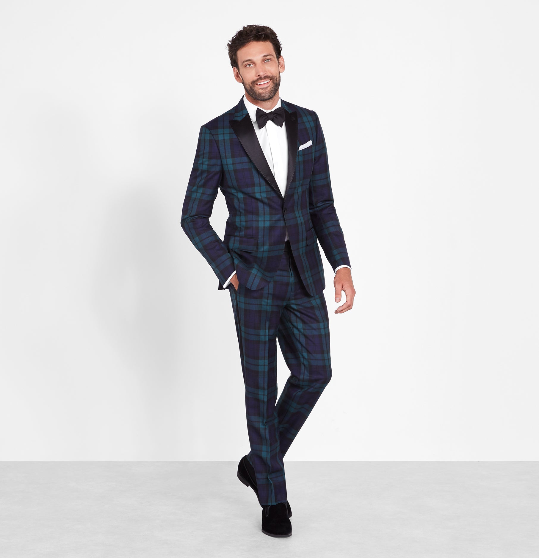 Black Watch Tartan Tux Rental | The Black Tux Black Watch Tartan Tux Rental | The Black Tux