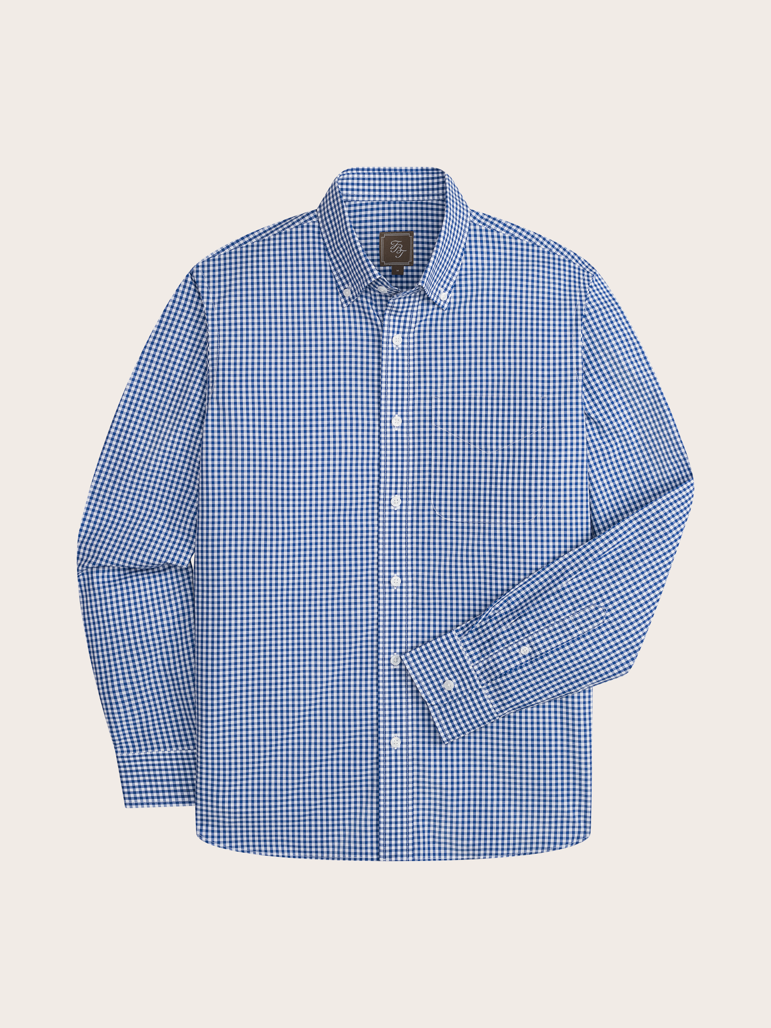 The Black Tux & White Gingham Shirt In Blue | Size: Small