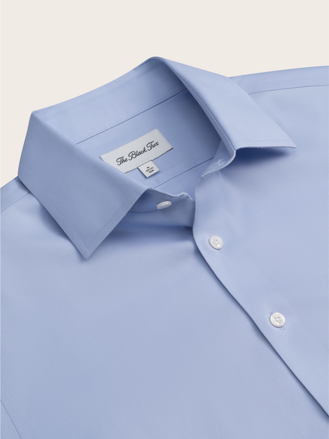 The Black Tux Stretch Cotton Dress Shirt-Extra Slim In Blue | Size: 15.5 The Black Tux Stretch Cotton Dress Shirt-Extra Slim In Blue | Size: 15.5