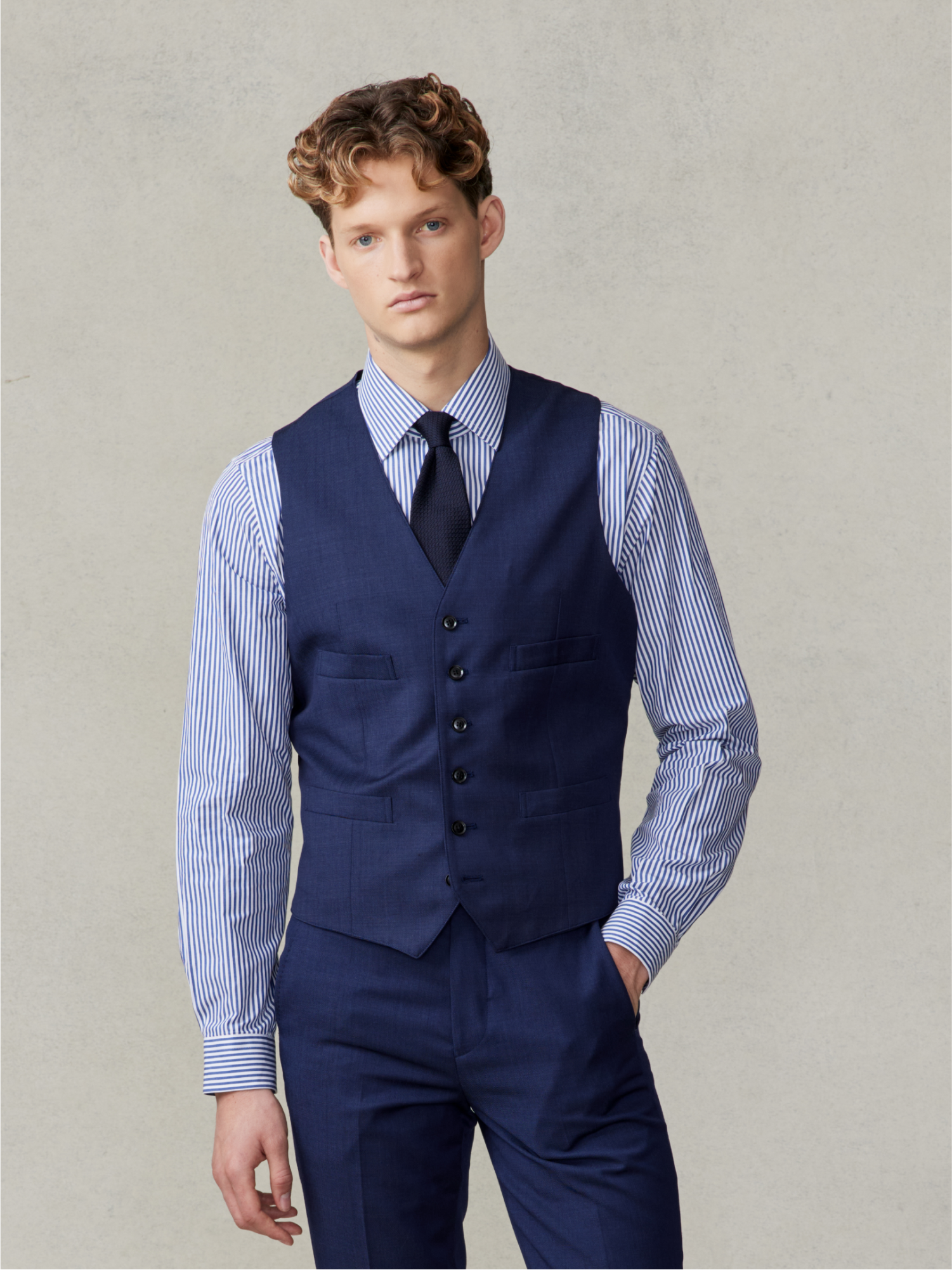 Blue Suit Vest