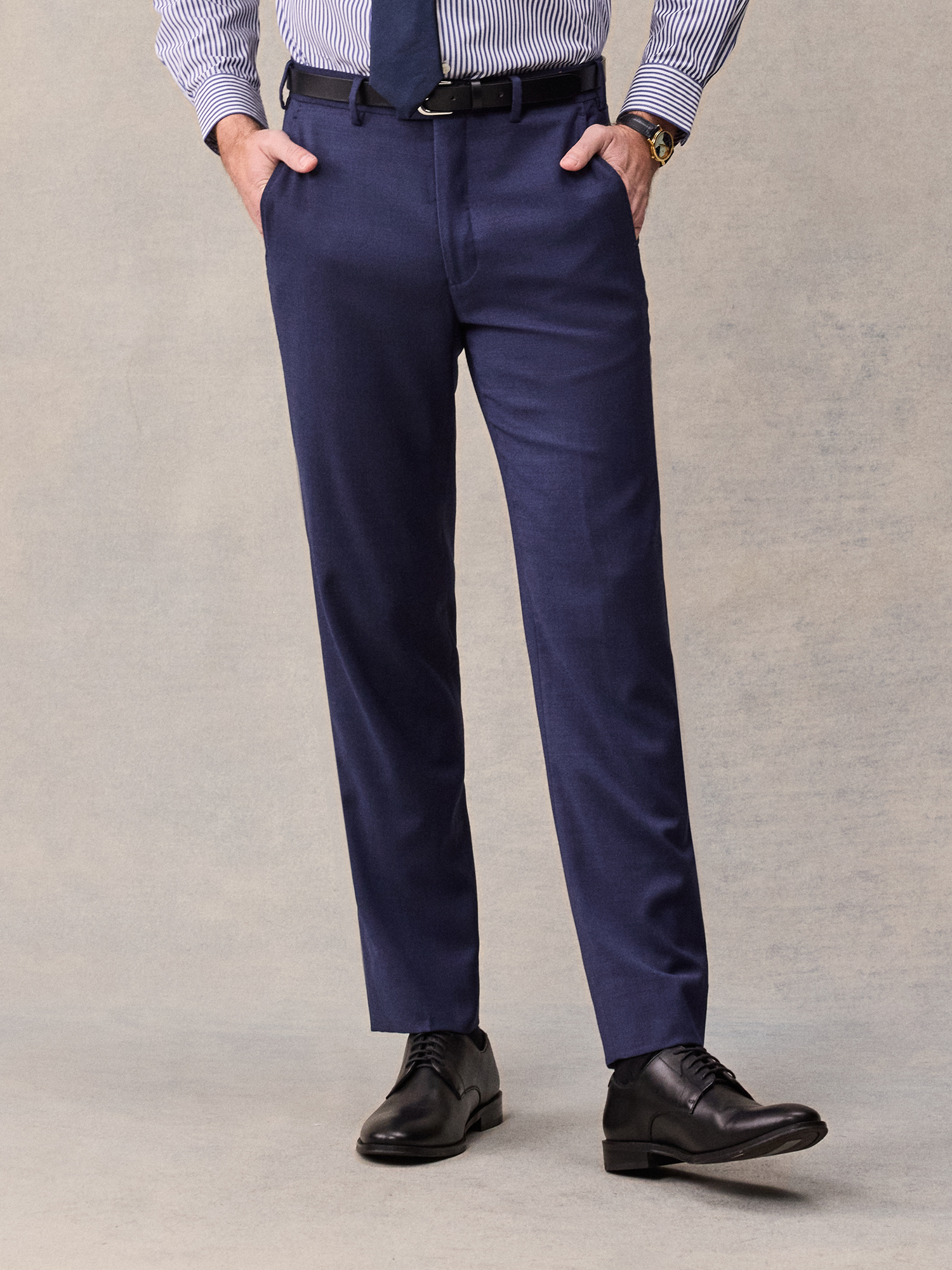 navy blue dress pants men The Black Tux Suit Pants-Classic In Blue | Size: 44/32