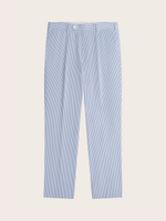 Blue & White Seersucker Suit Pants - Regular