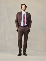 Brown Puppytooth Wool Suit