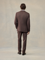 Brown Puppytooth Wool Suit