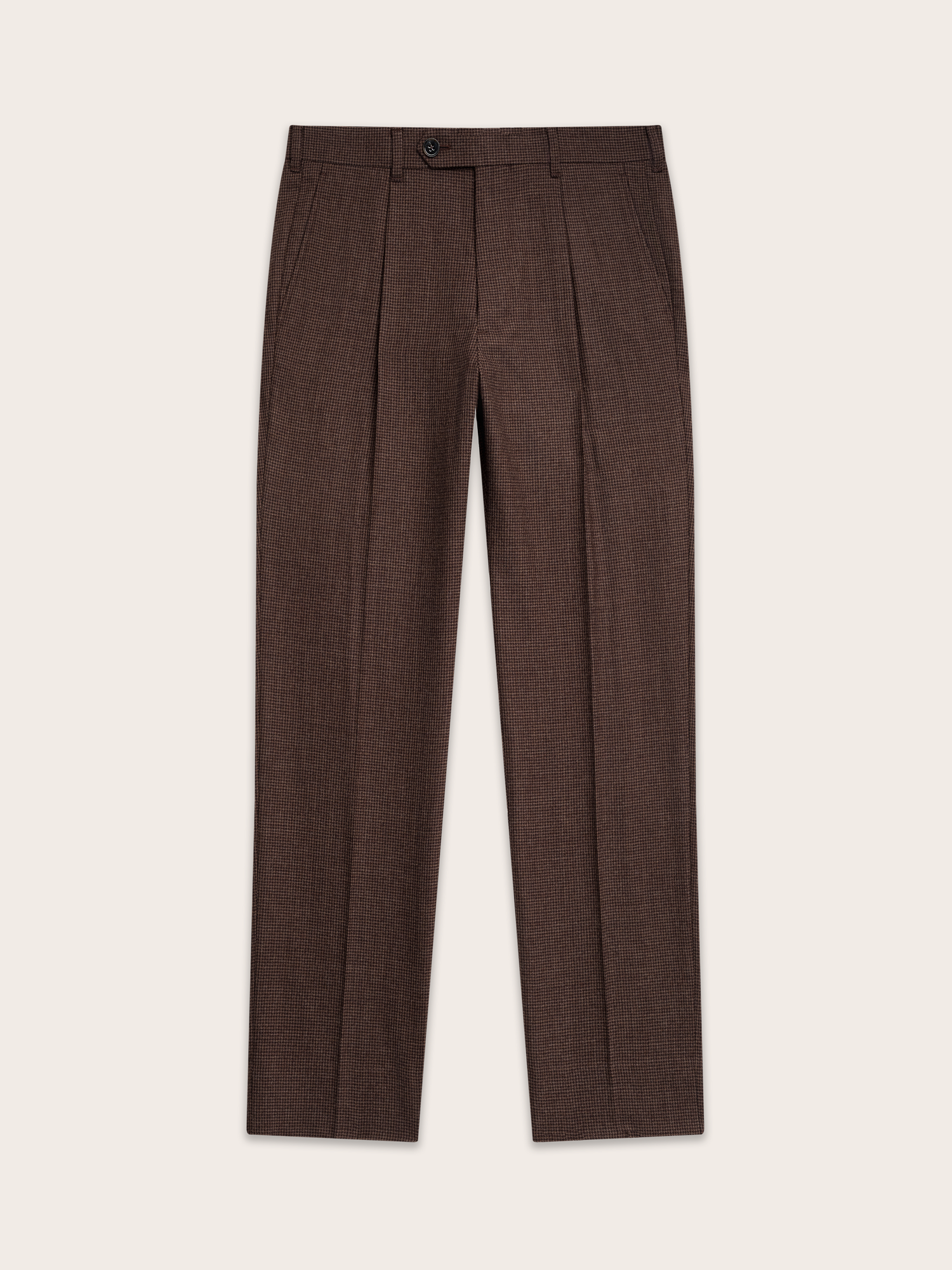 Brown Puppytooth Wool Suit