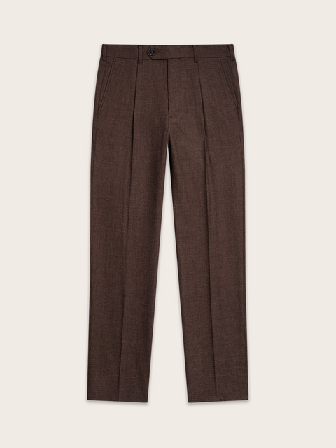 Brown Puppytooth Wool Suit