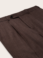 Brown Puppytooth Wool Suit