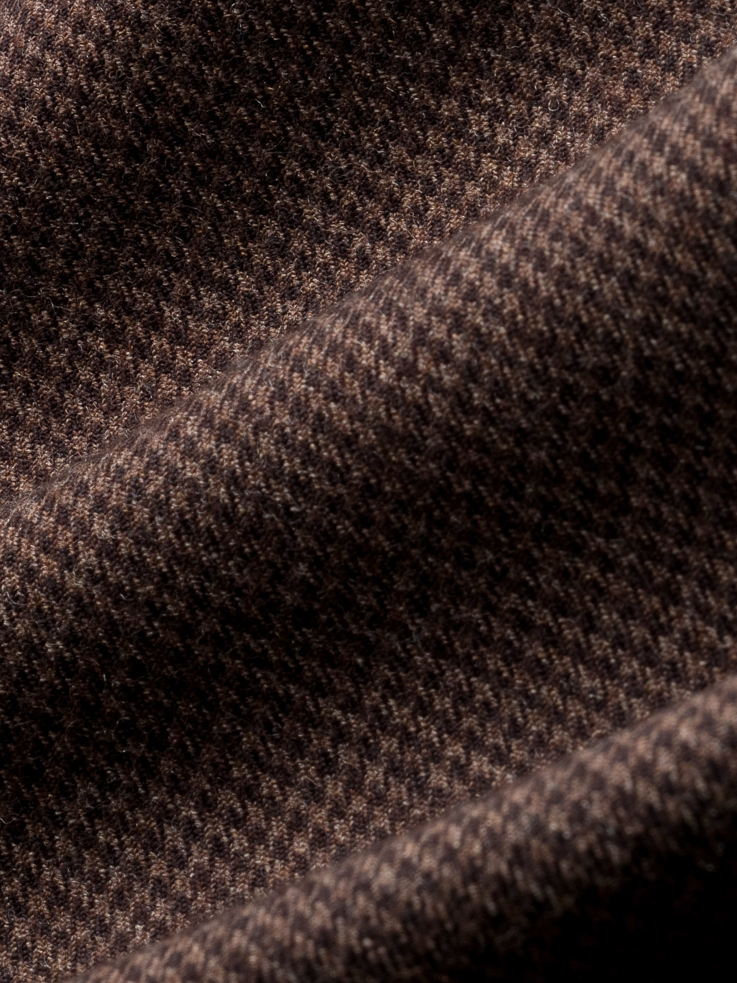 Brown Puppytooth Wool Suit