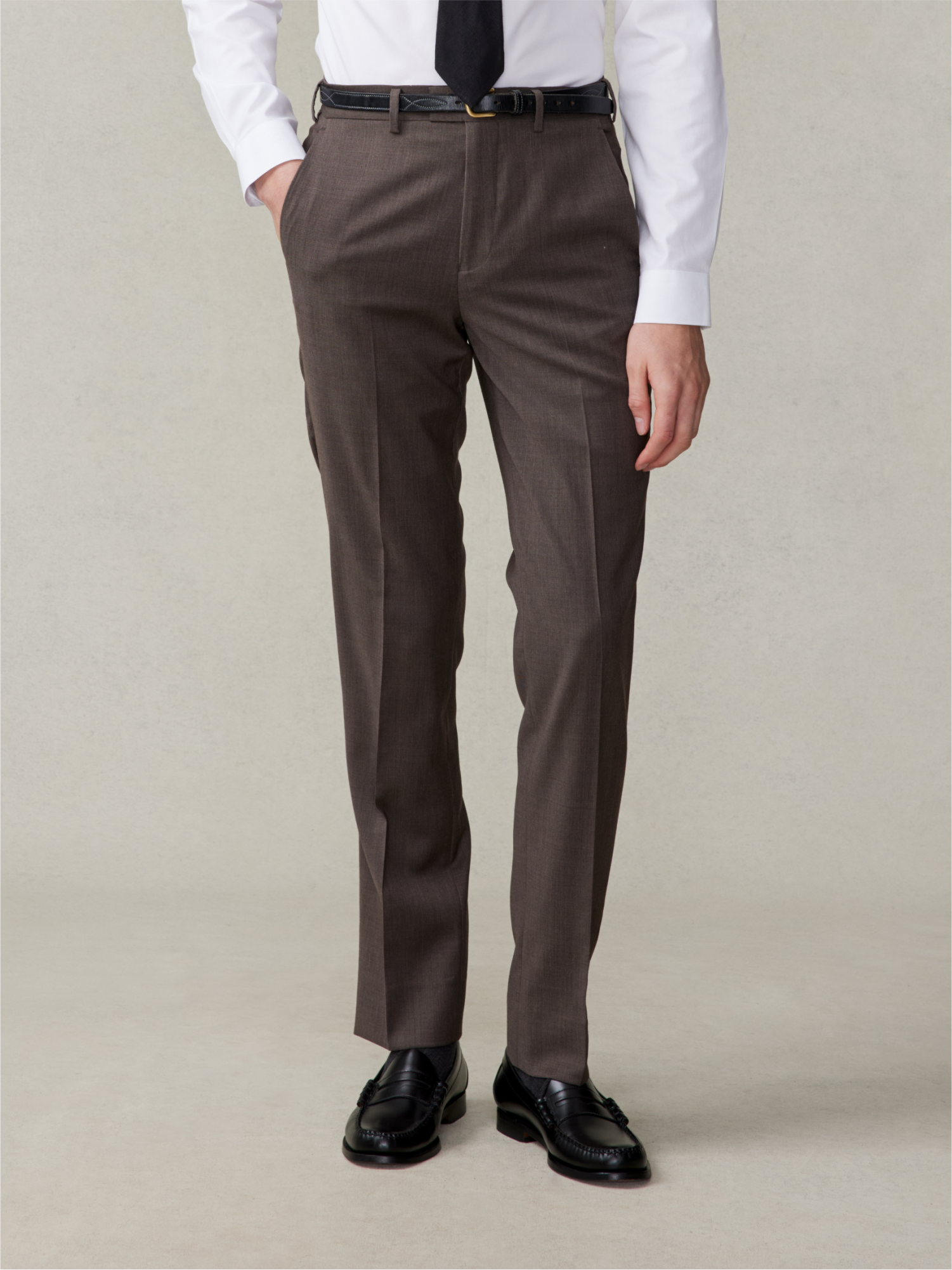 Brown Suit Pants | Tailored Classic Fit