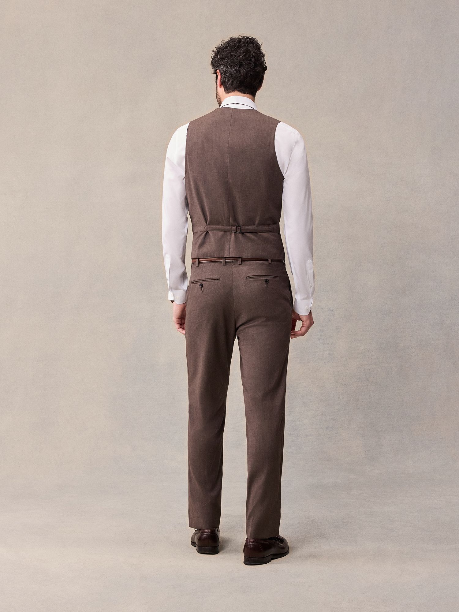 Brown Suit Vest