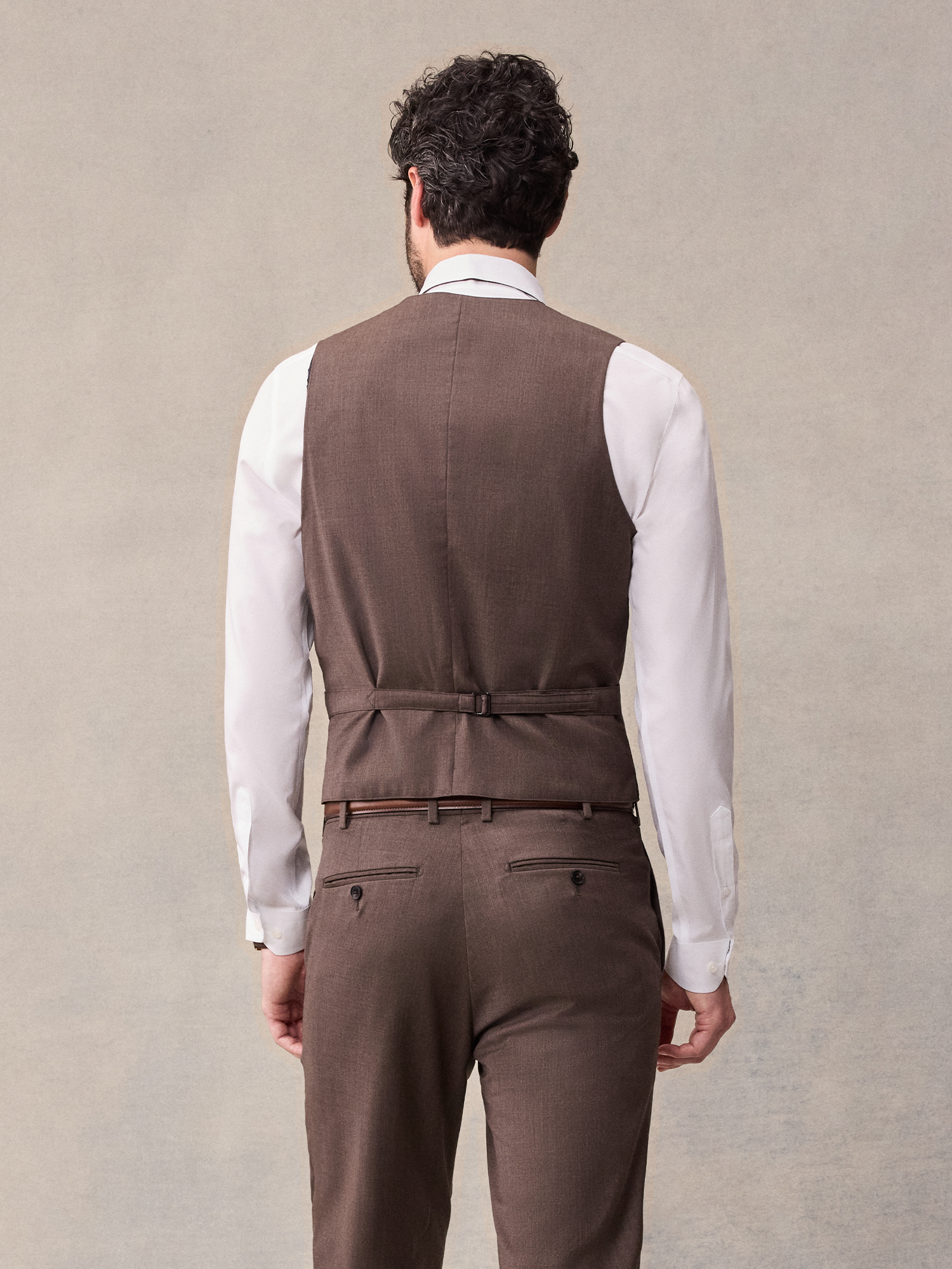 Brown Suit Vest