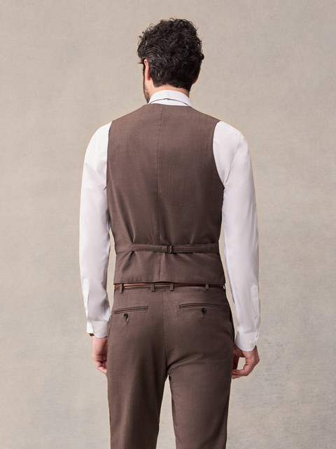 Brown Suit Vest