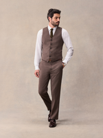 Brown Suit Vest