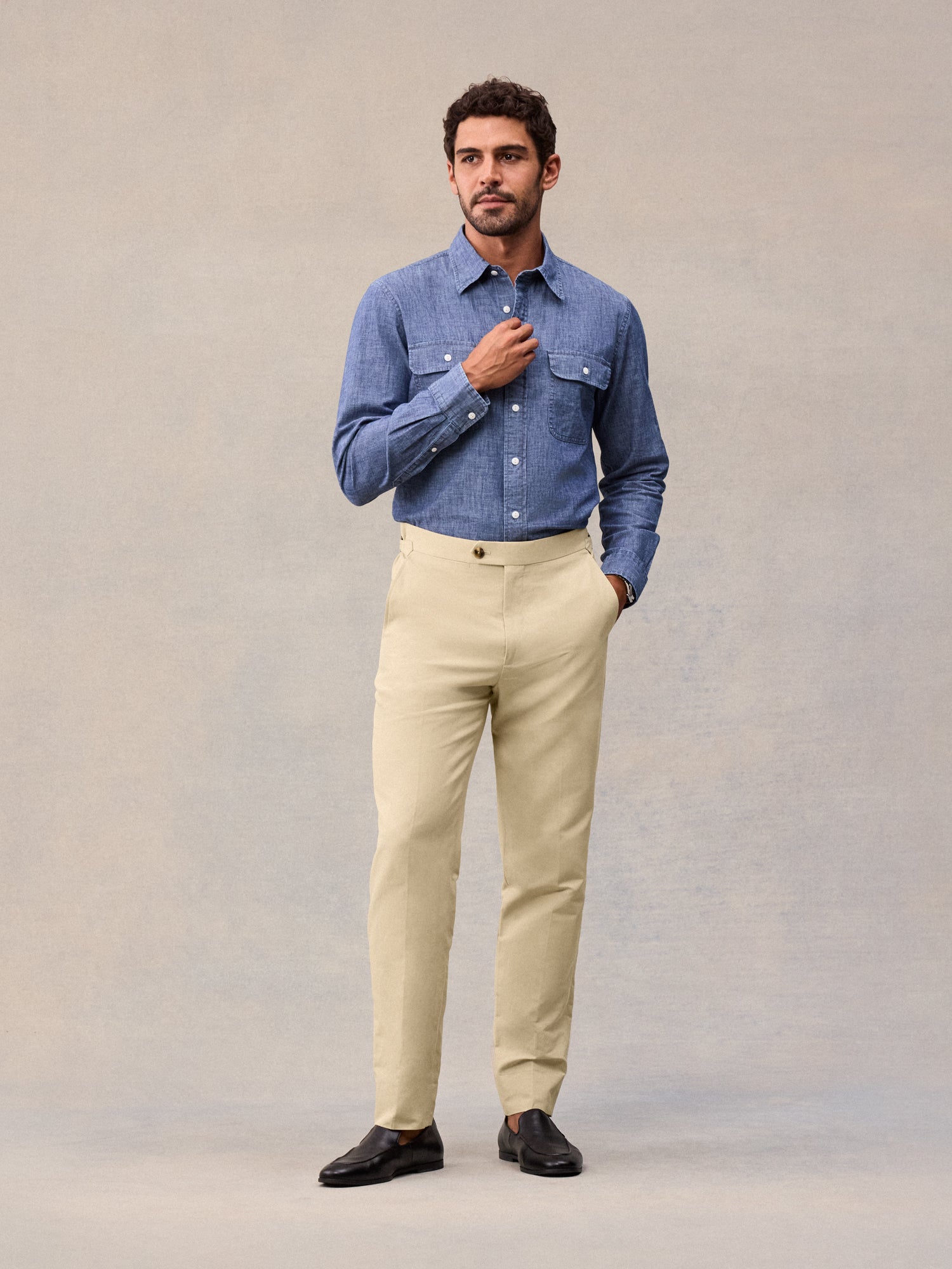 The Larchmont Suit in Harvest Tan