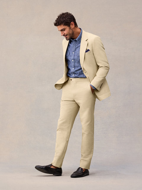 The Larchmont Suit in Harvest Tan