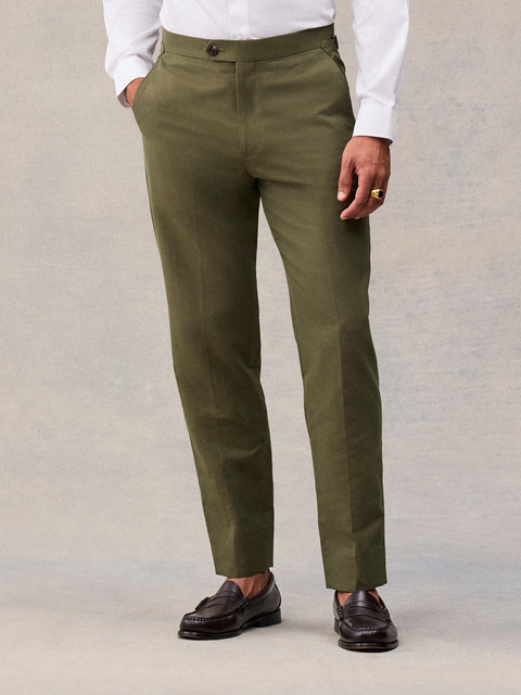 The Larchmont Pant in Vintage Olive - Regular