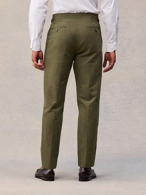 The Larchmont Pant in Vintage Olive - Regular