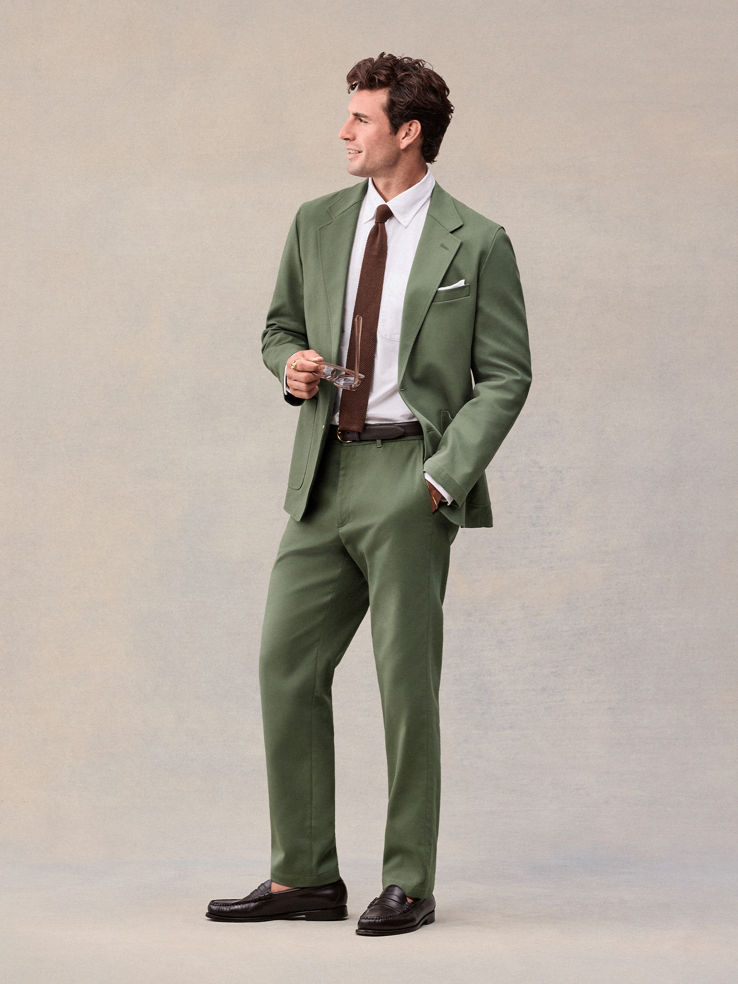 Traveler Suit in Dusty Sage