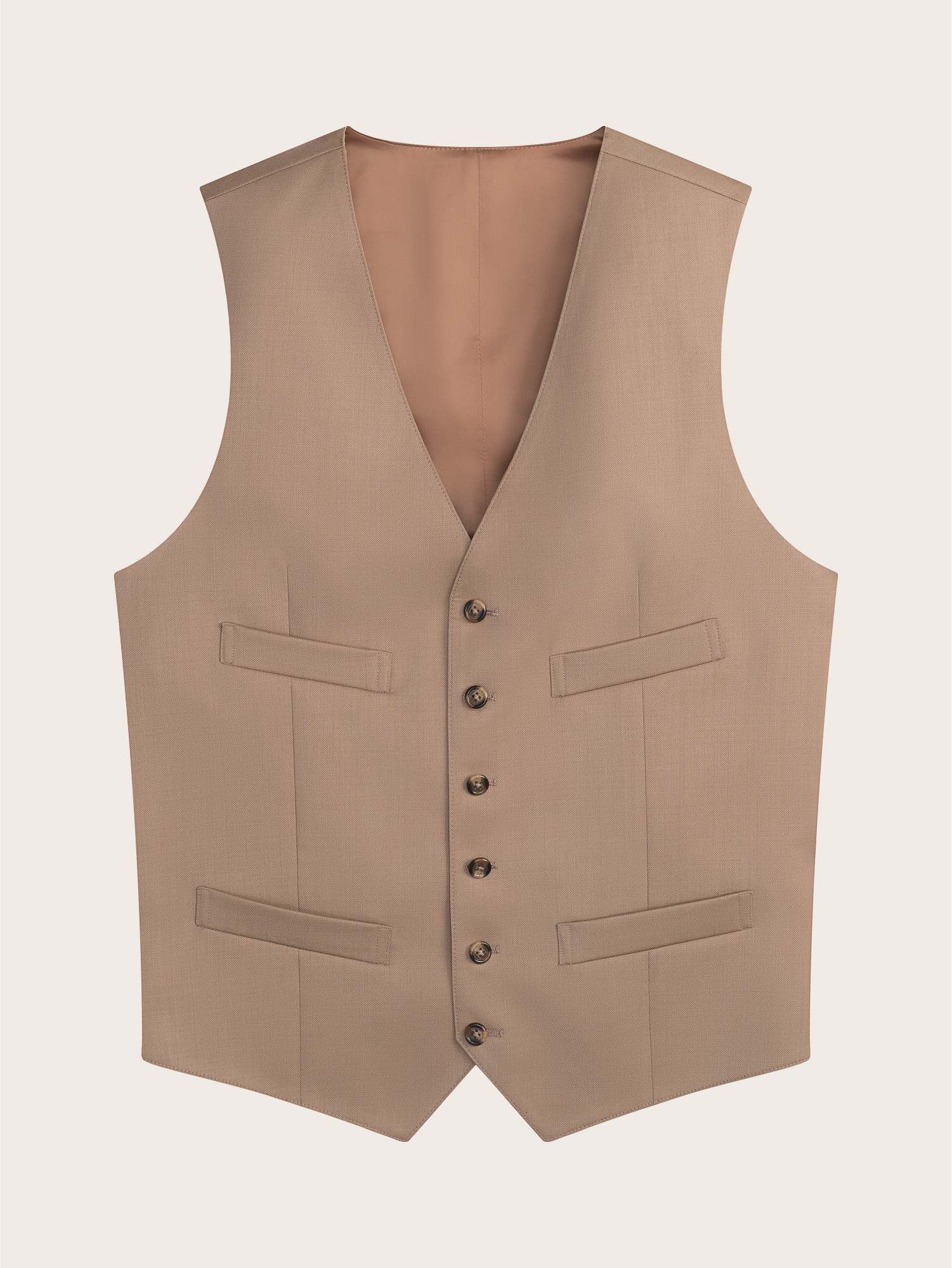 Camel Brown Suit Vest