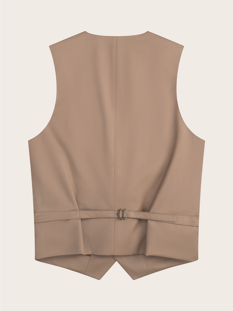 Camel Brown Suit Vest