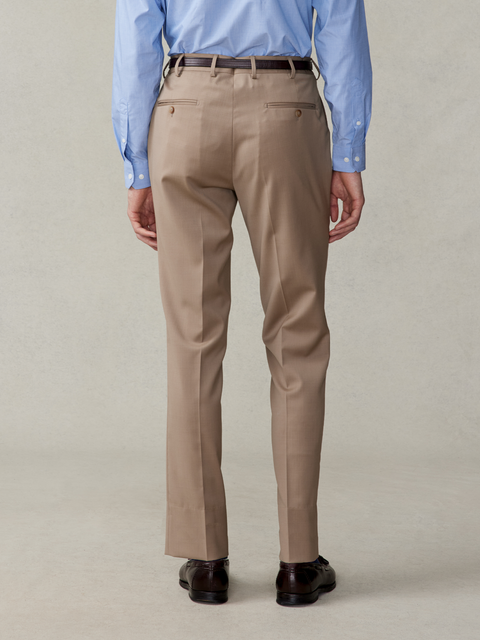 Camel Brown Suit Pants - Slim