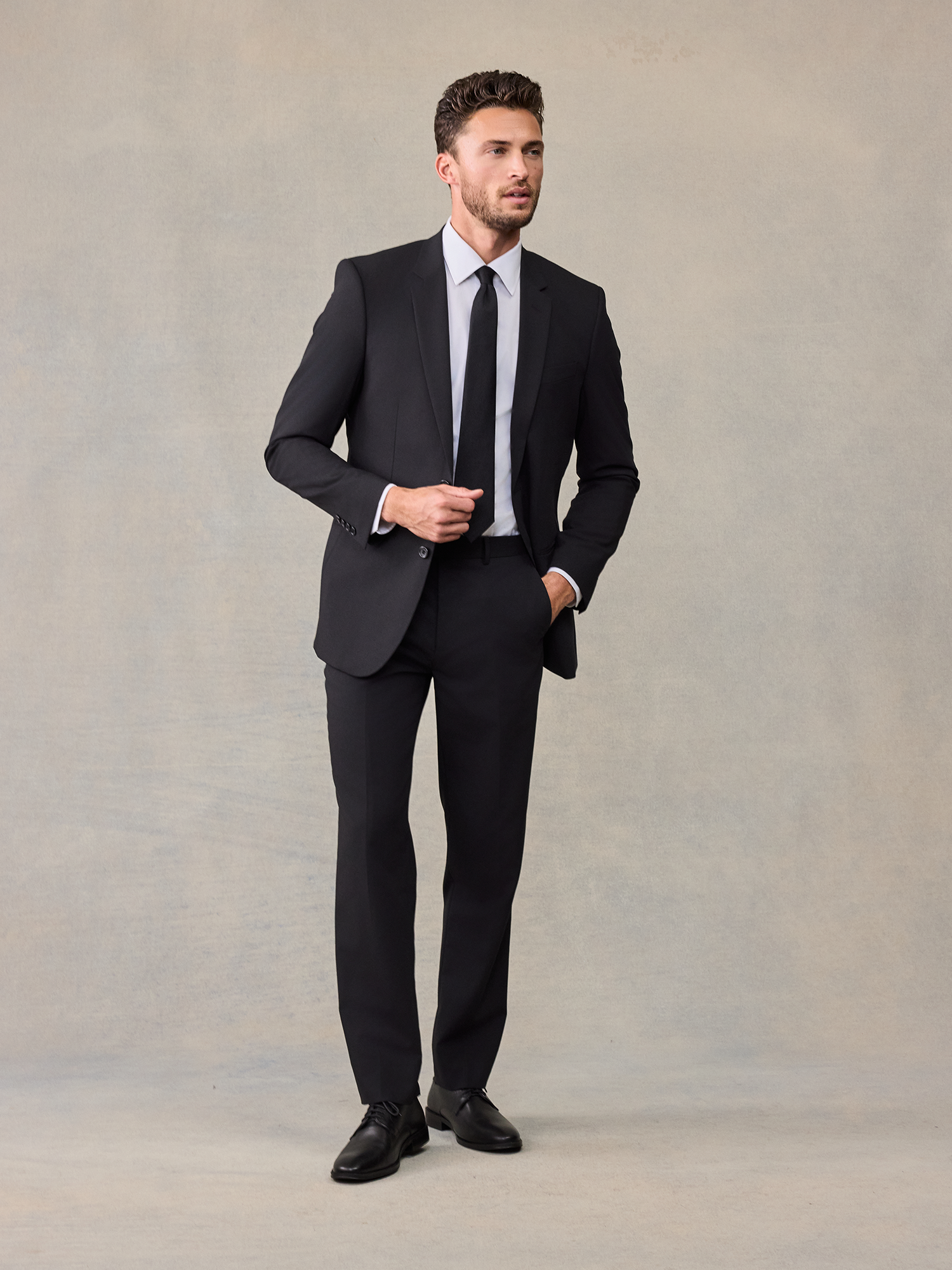 Black Essentials Suit Outfit | The Black Tux Black Essentials Suit Outfit | The Black Tux