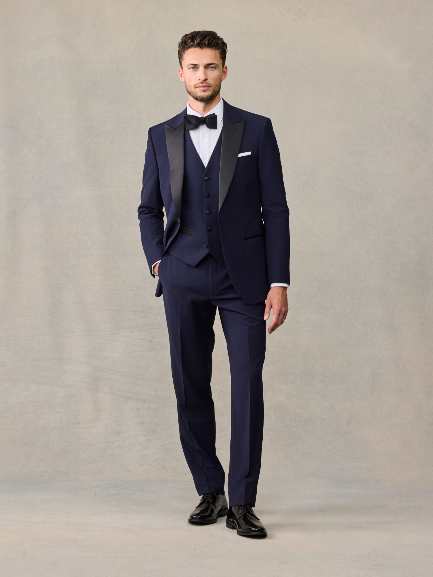 Essential Navy Tuxedo Vest