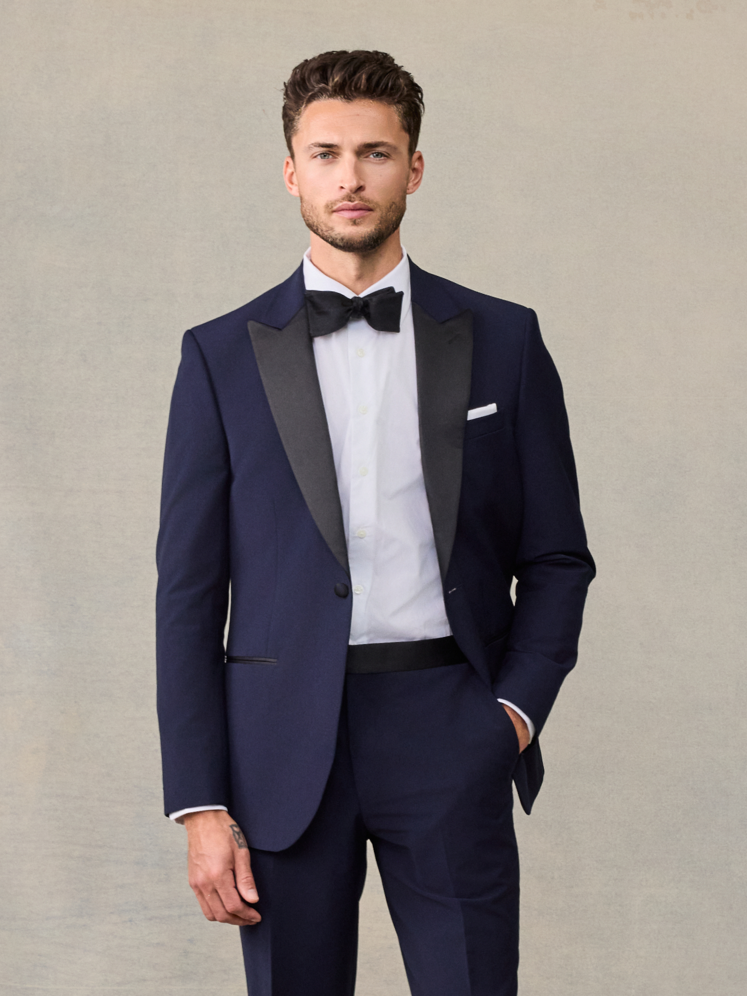 Essential Navy Tuxedo Jacket