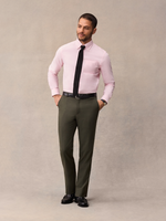 Essential Olive Suit Pants - Slim