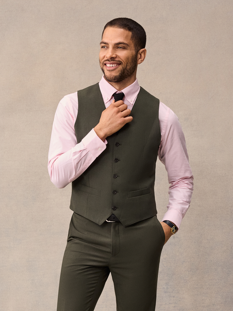 Essential Olive Suit Vest