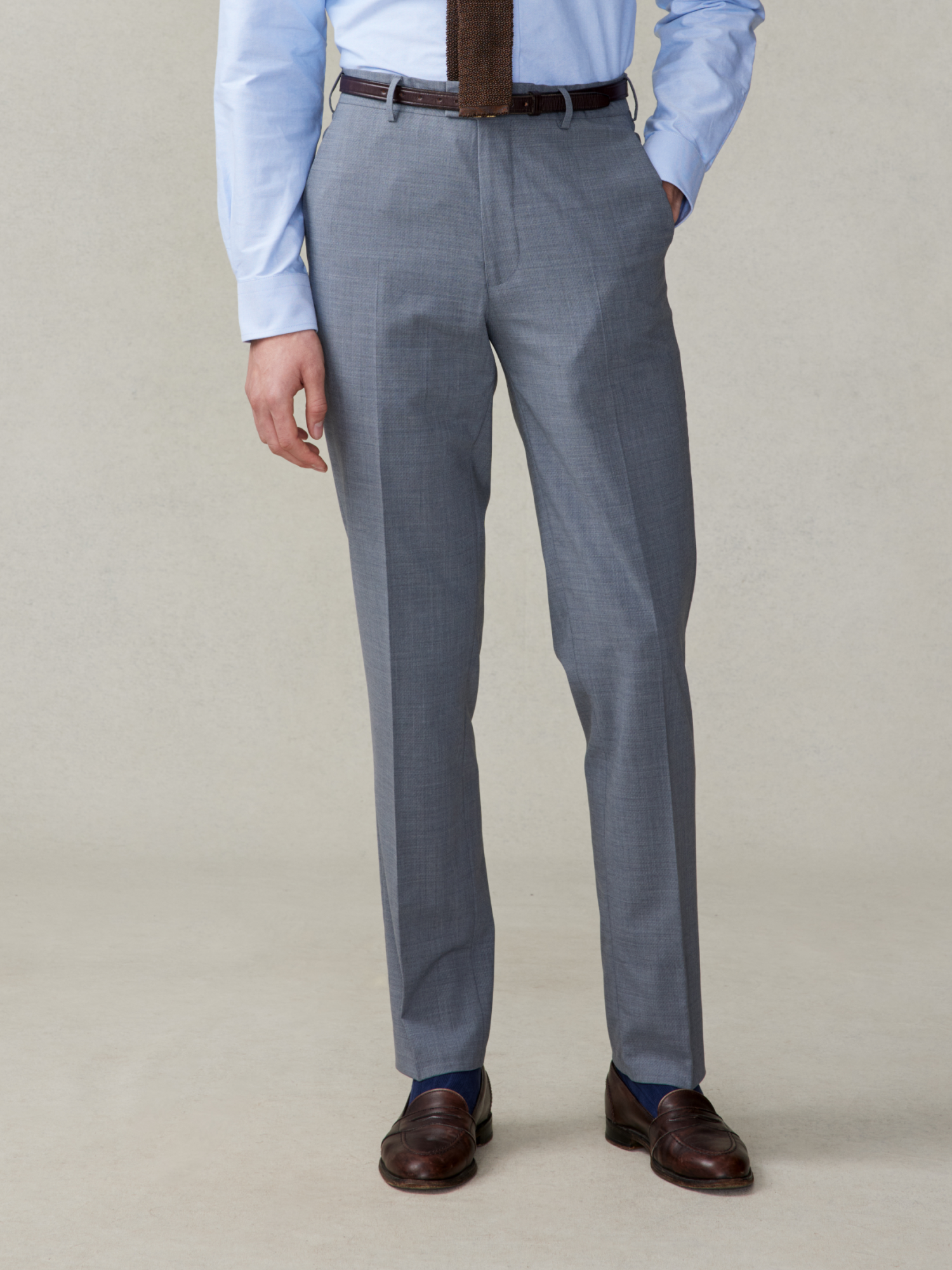Slate Grey Suit Pants - Classic Fit for Men's Suits | The Black Tux
