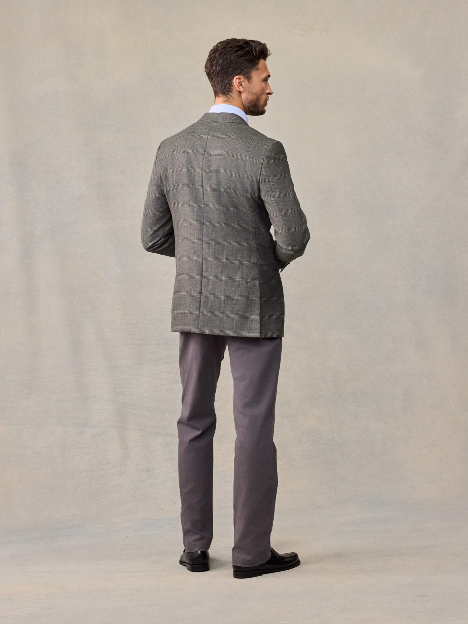 Grey Plaid Sportcoat