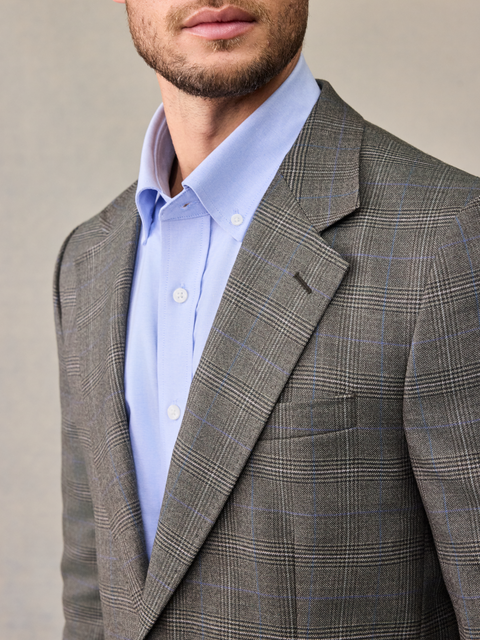 Grey Plaid Sportcoat