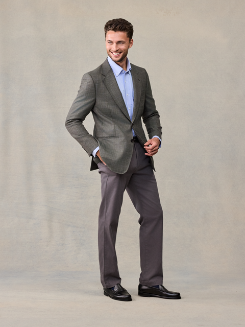 Grey Plaid Sportcoat