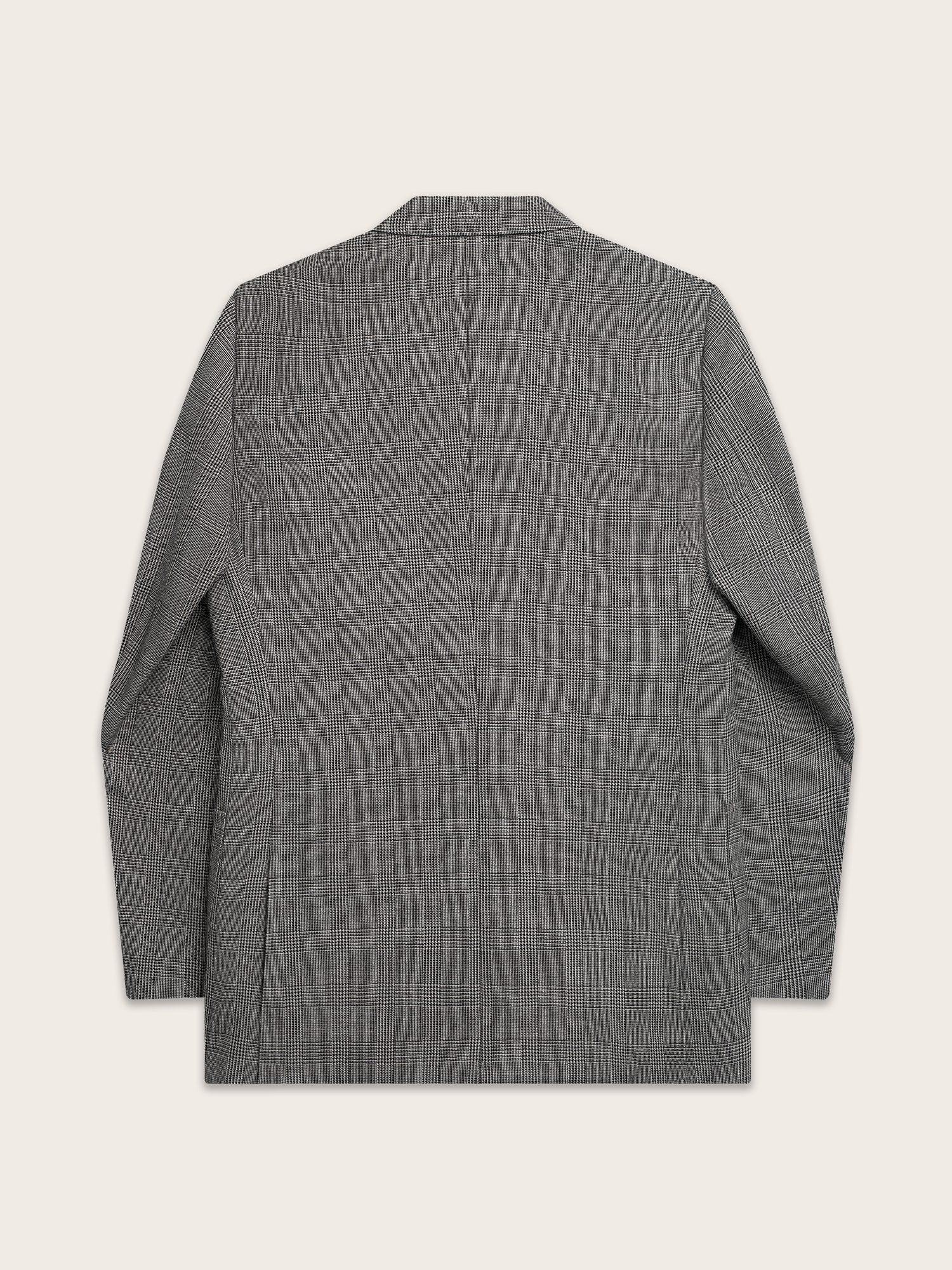 Grey Plaid Wool Suit