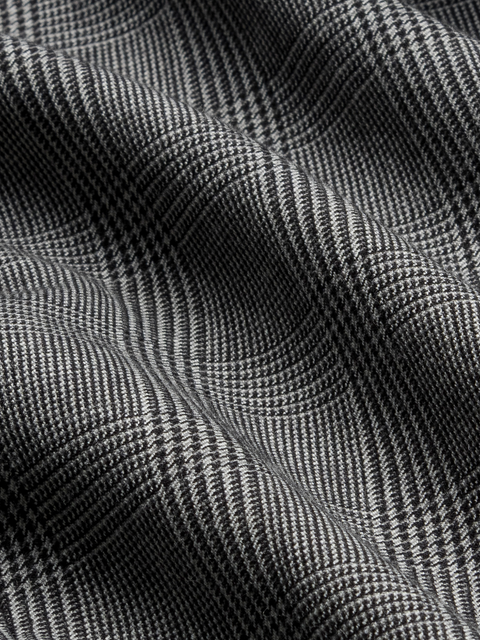 Grey Plaid Wool Suit