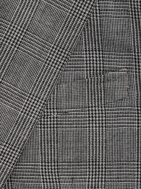 Grey Plaid Wool Suit