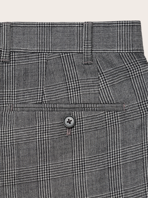 Grey Plaid Wool Suit