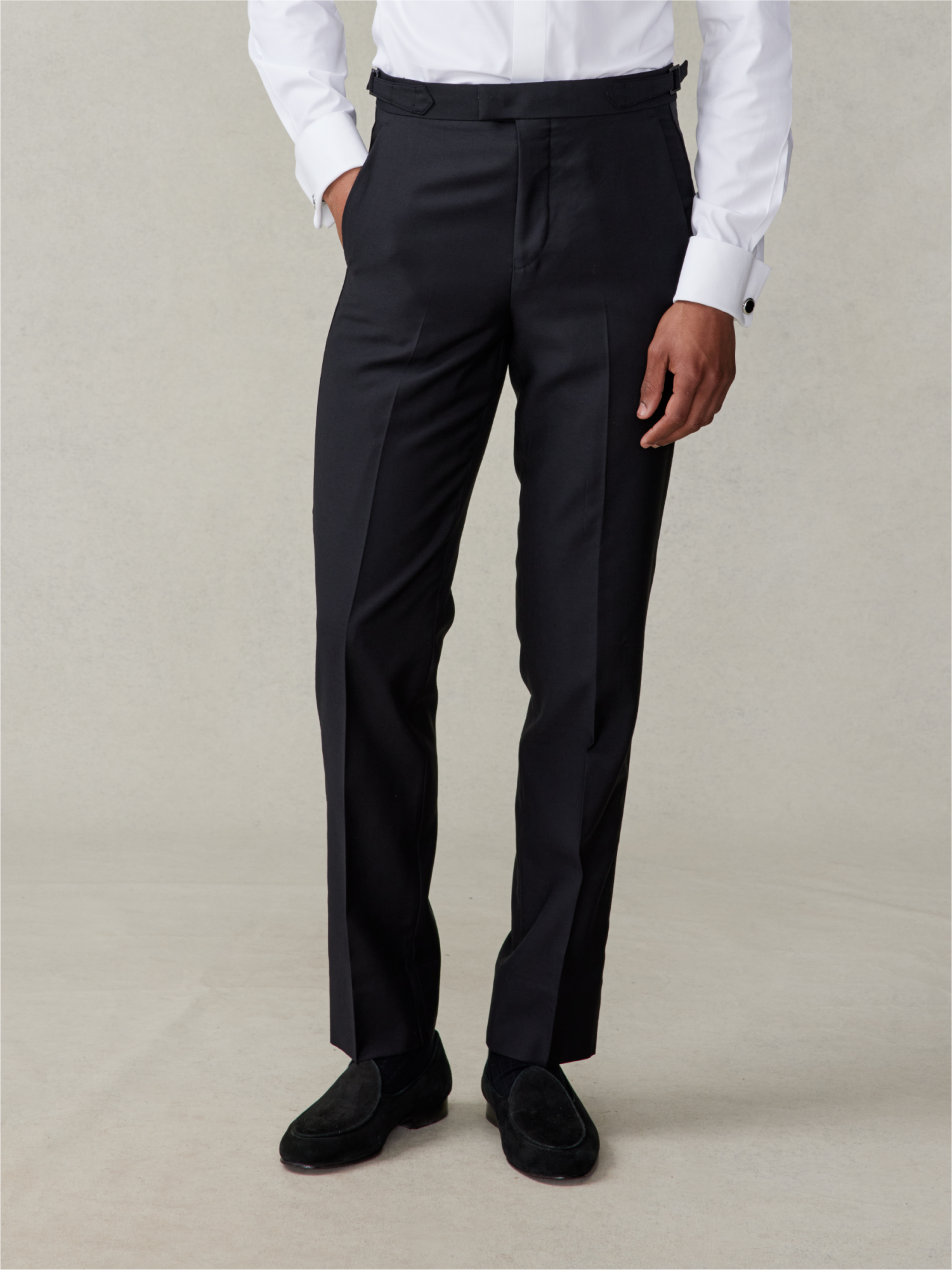 Grosgrain Bound Tuxedo Pants - Classic