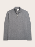 Heather Grey ¼ Zip Sweater