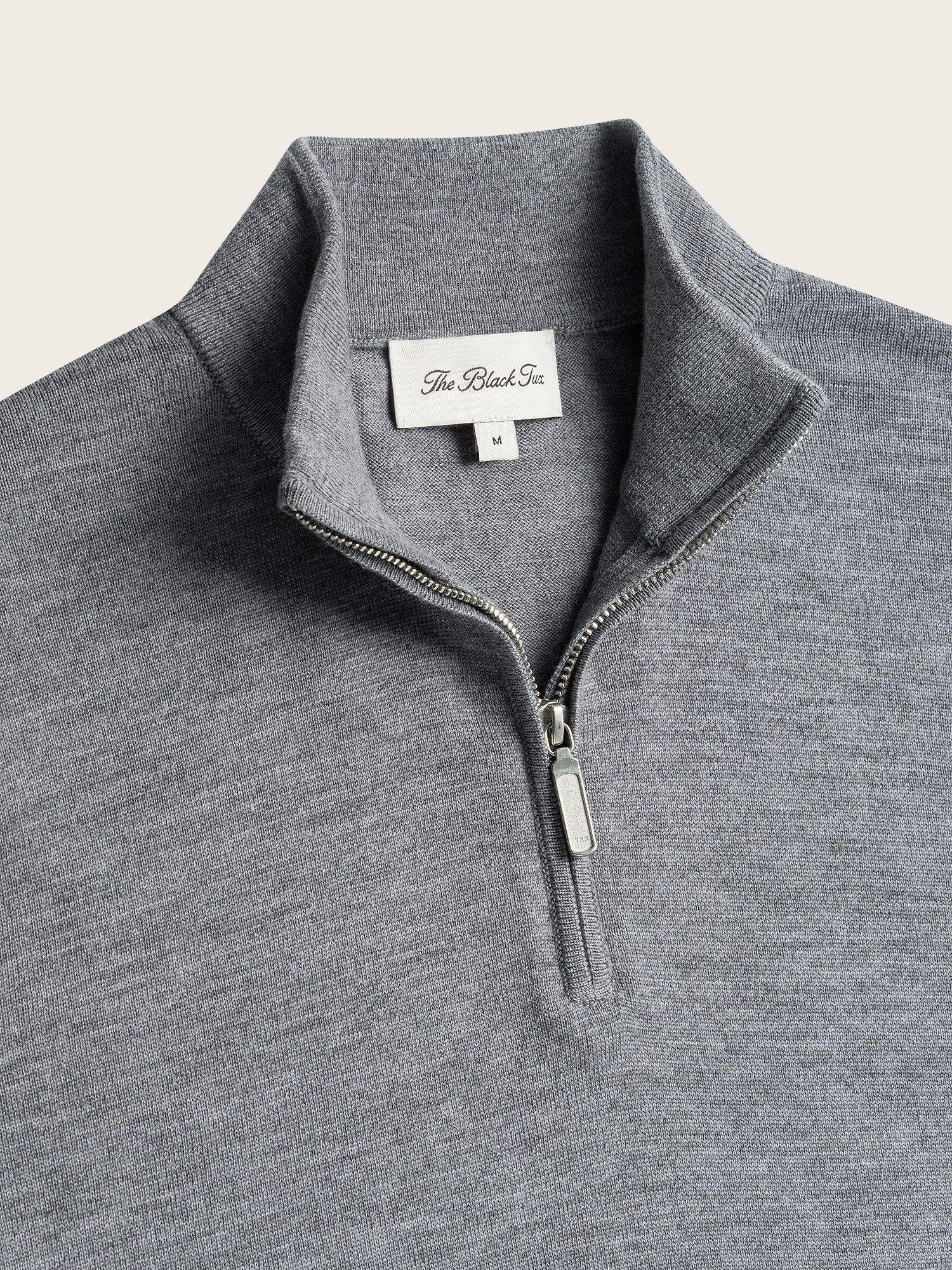 Heather Grey ¼ Zip Sweater