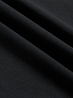 Black Cotton Pique Polo Shirt