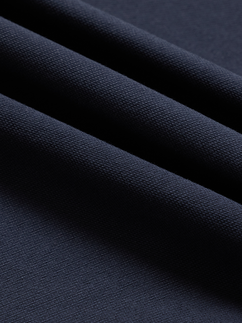 Navy Cotton Pique Polo Shirt