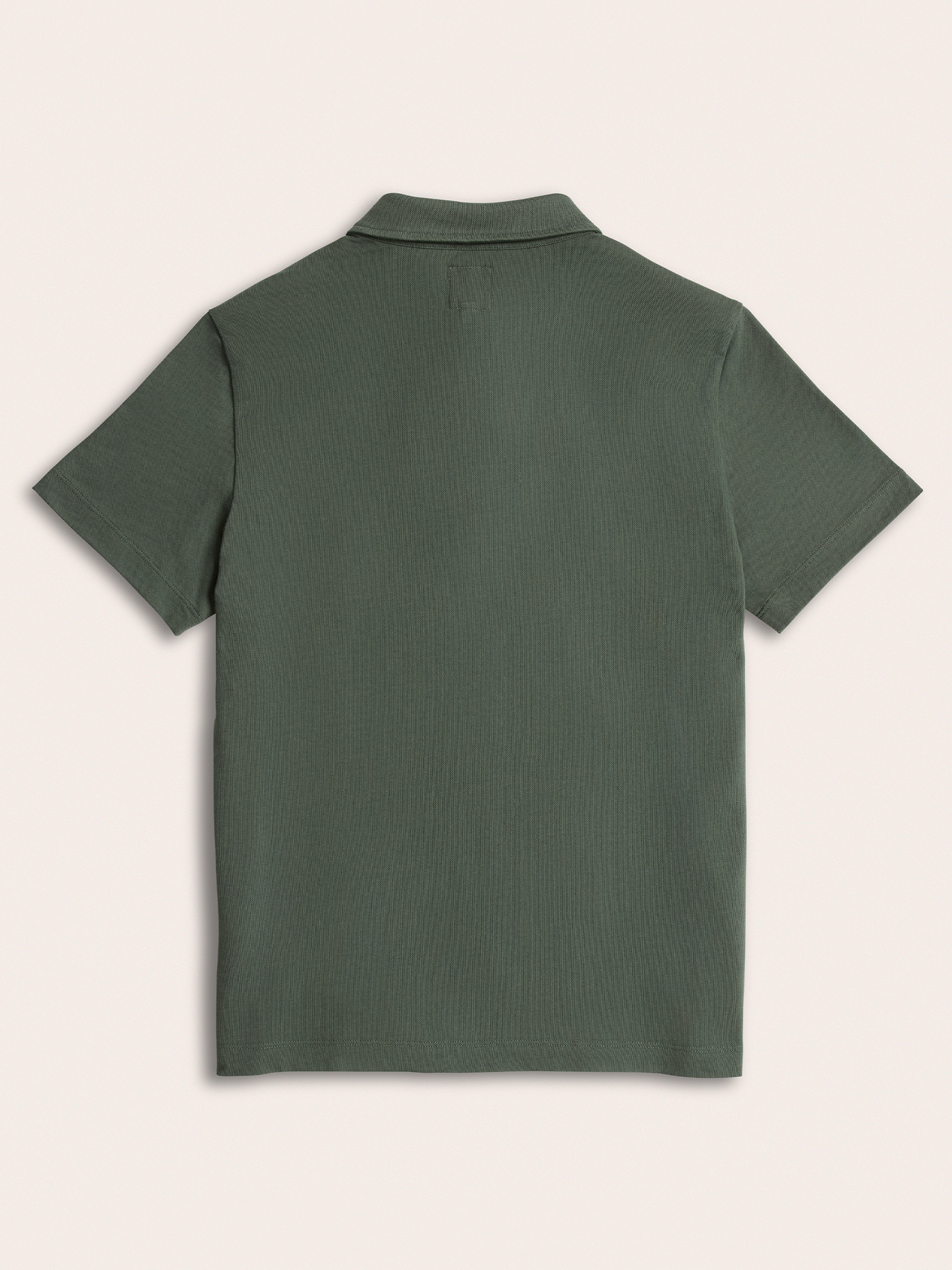 moss green polo The Black Tux Moss Cotton Pique Polo Shirt In Green