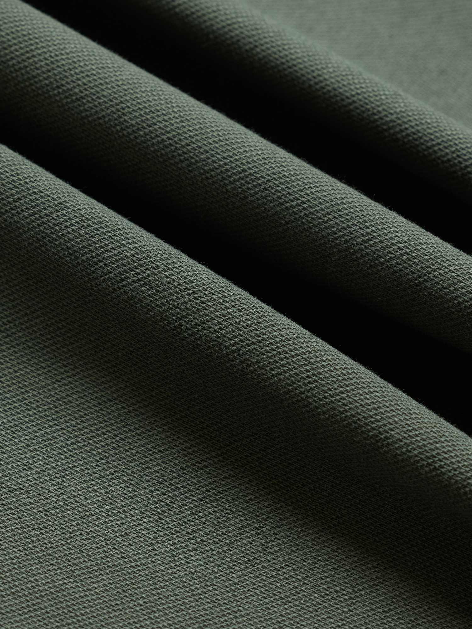 Moss Cotton Pique Polo Shirt