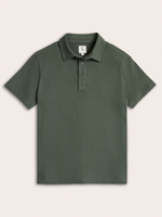 Moss Cotton Pique Polo Shirt