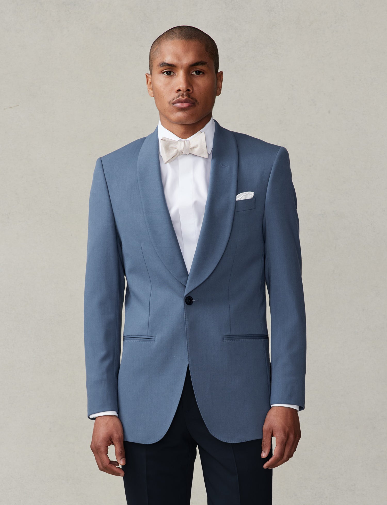 Lake Blue Shawl Jacket Tuxedo